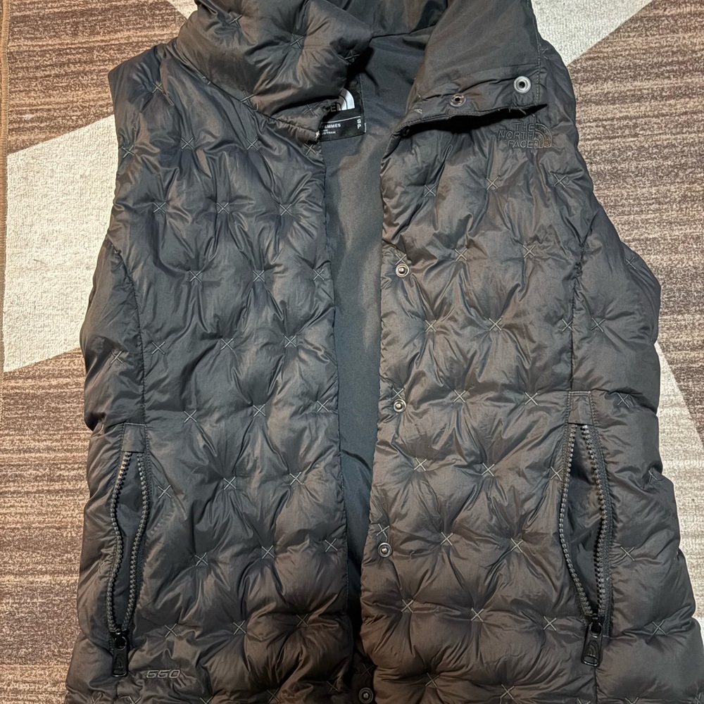 The North Face Black Quilted Vest